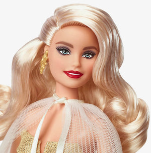 2023 Holiday Barbie Face Shot
