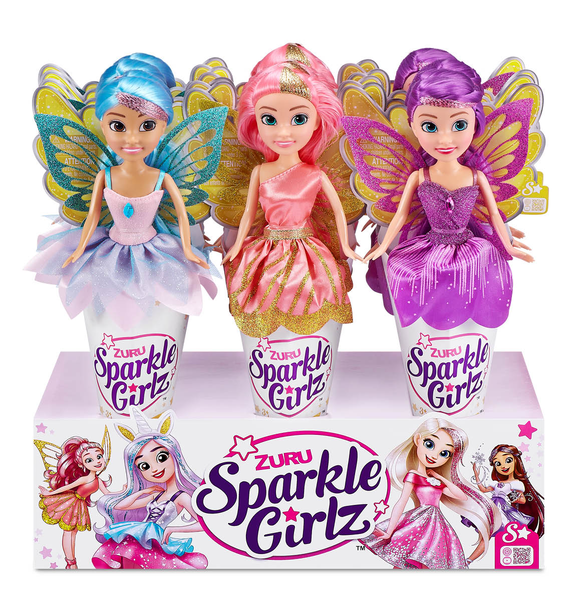 Sparkle Girlz Fairy Doll in Magenta Outfit