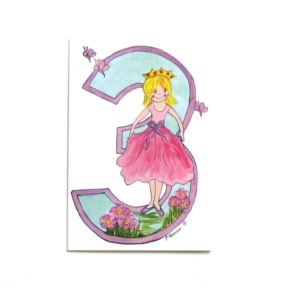 Age 3 - Princess Card