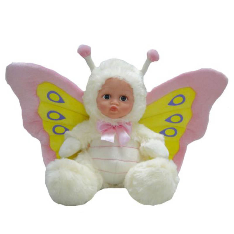 Plush Baby White Butterfly