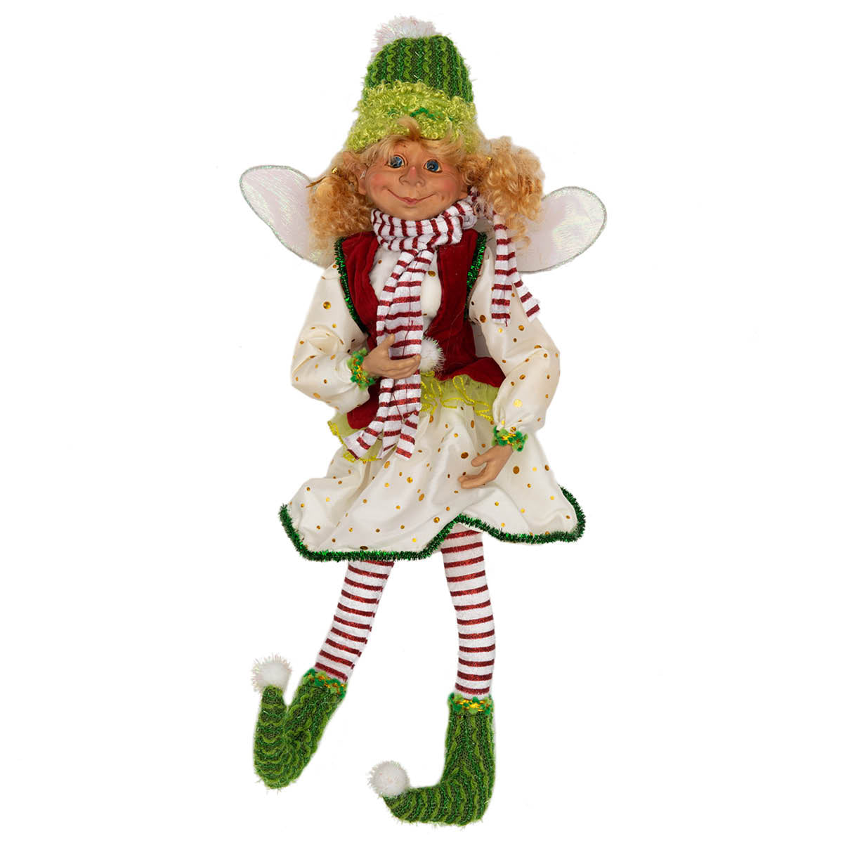 Elf Pixie Doll with Bells Xmas