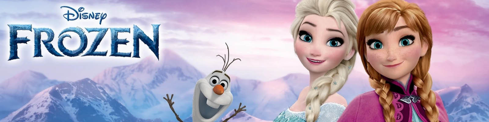 Disney Frozen Olaf Elsa Anna Banner
