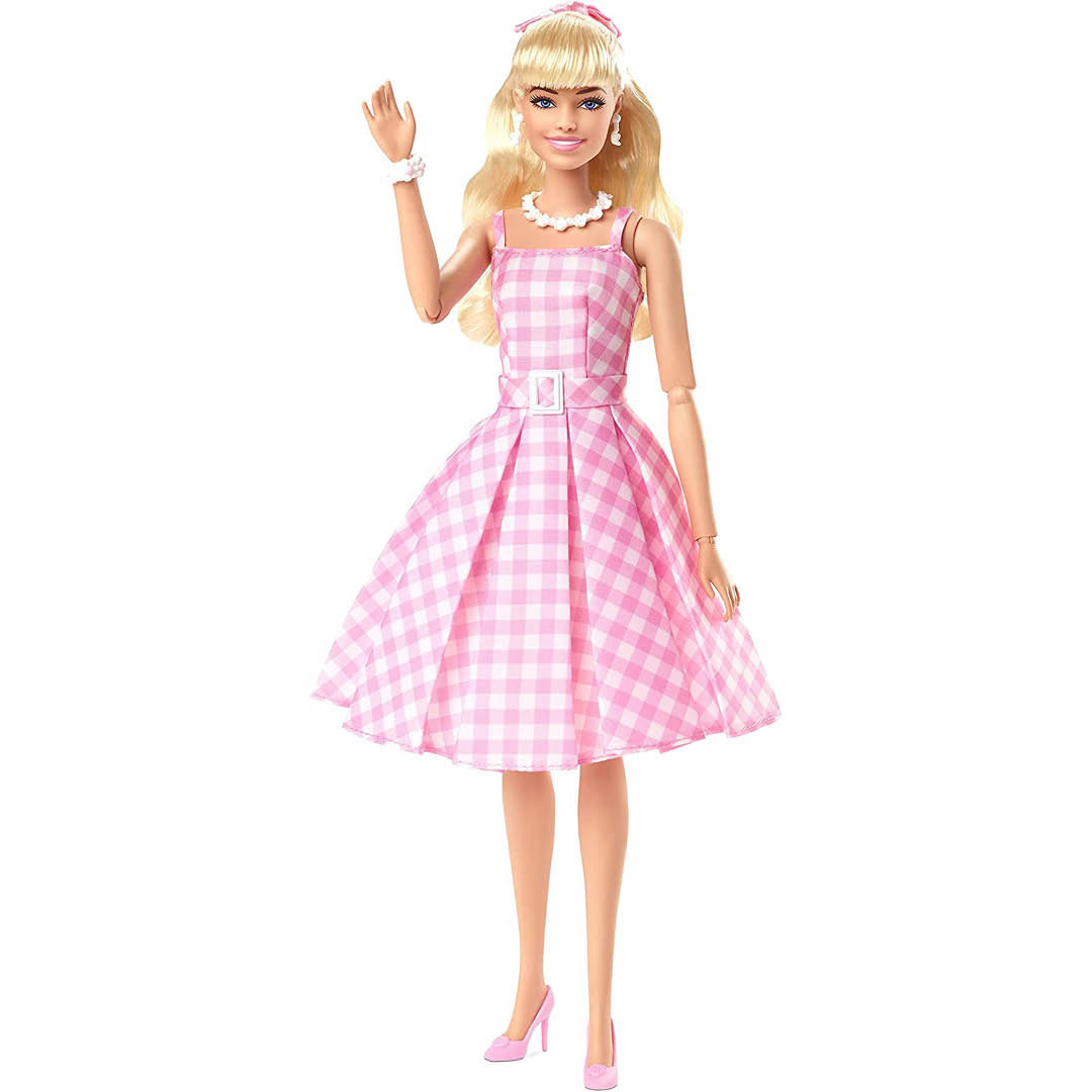 Barbie Movie Doll Original in Pink Gingham Dress