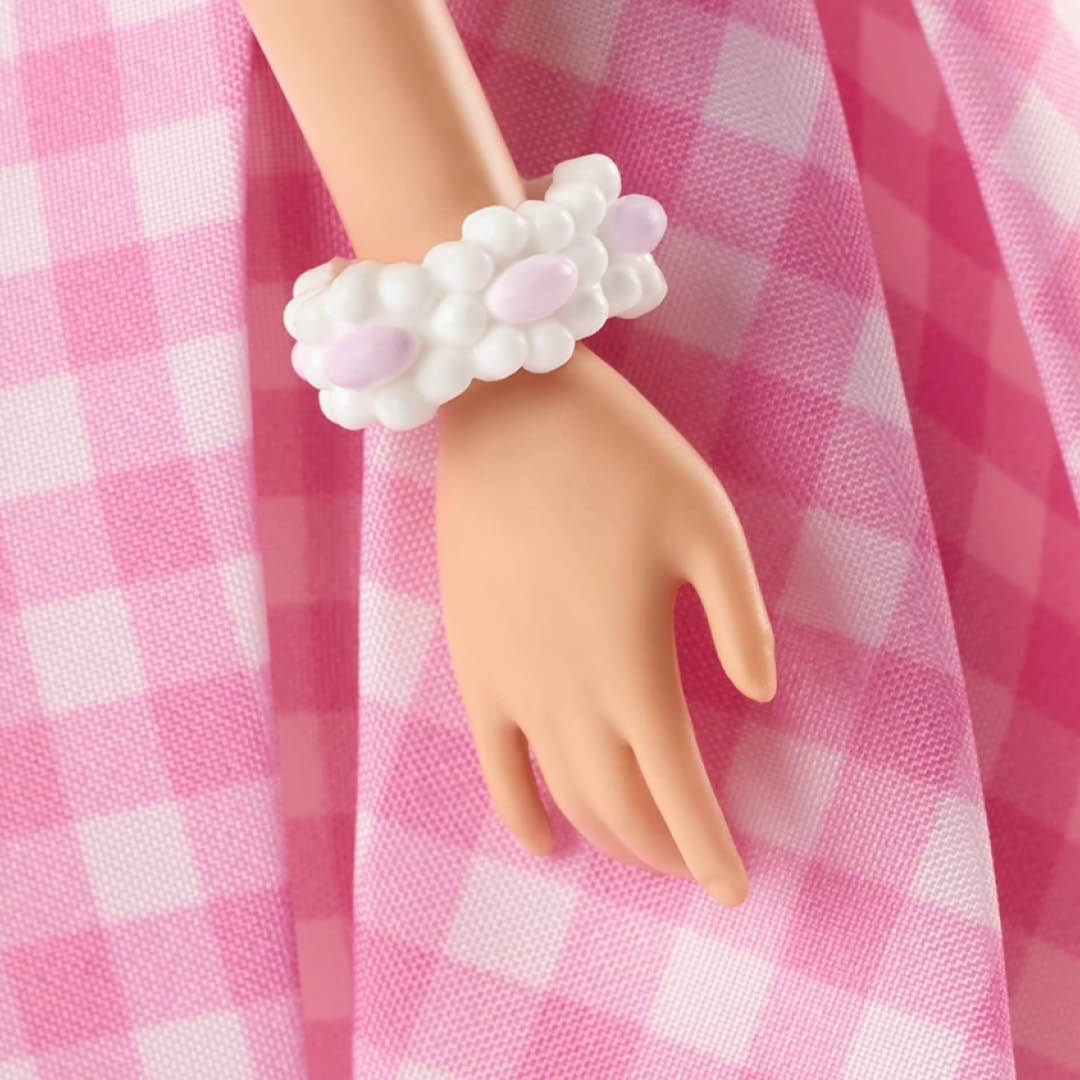 Barbie Movie Doll in Gingham Dress with Bracelet