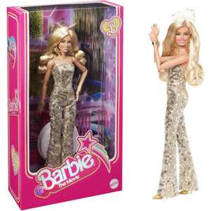 Barbie Movie Doll in Gold Disco Jumpsuit in box