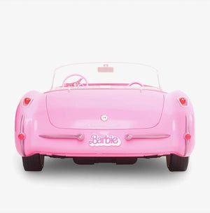 Barbie Movie Pink Corvette back of car