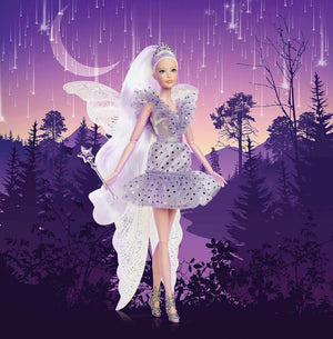 Barbie Tooth Fairy Standing in Purple Scenery