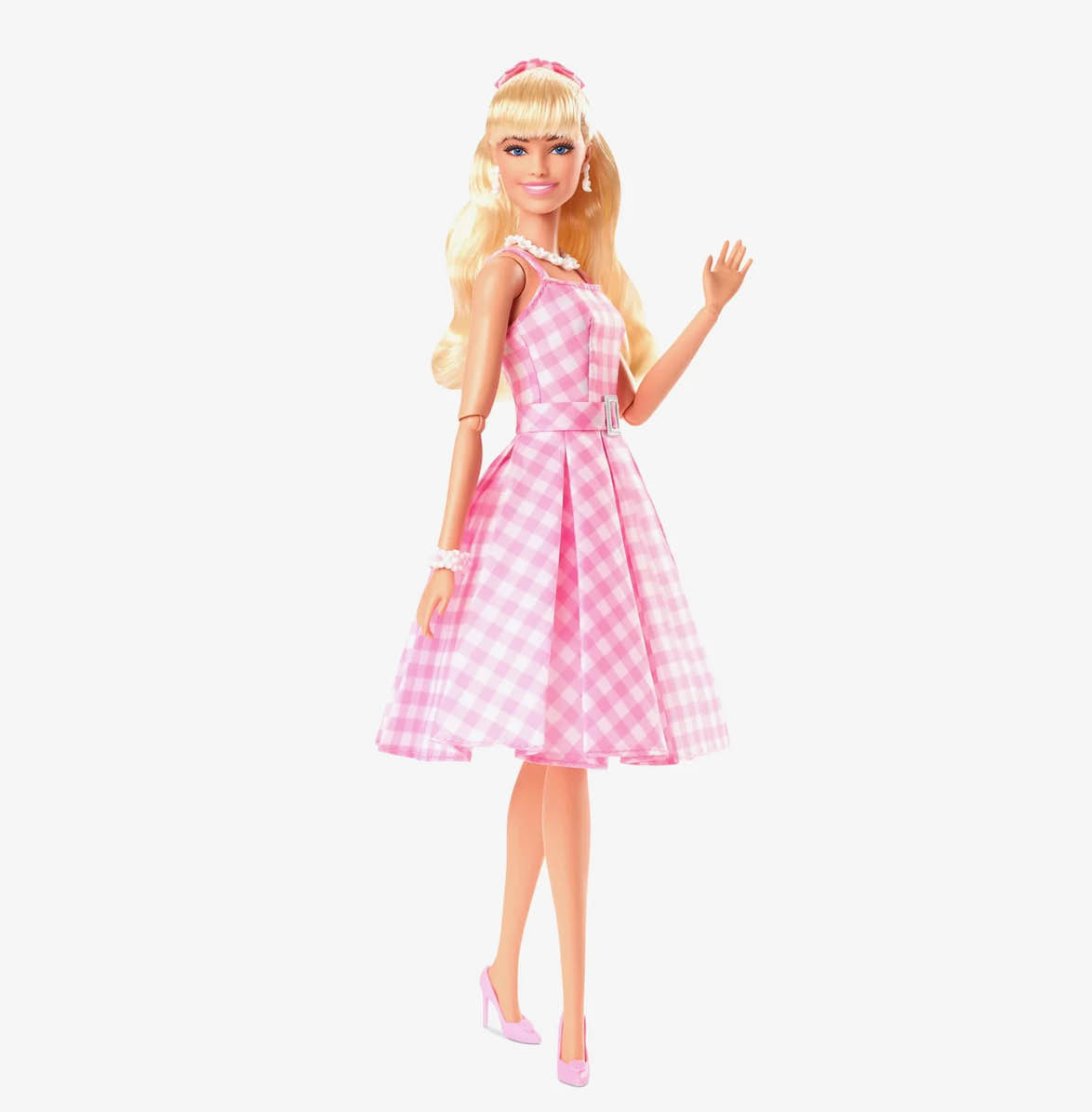 Barbie Movie Doll Original in Pink Gingham Dress