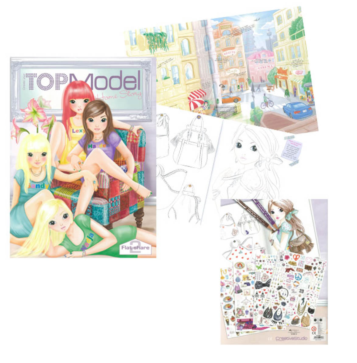 Model Sticker Book SHOP Fairyland™ | TOP Model Home Story Colouring and Sticker Book