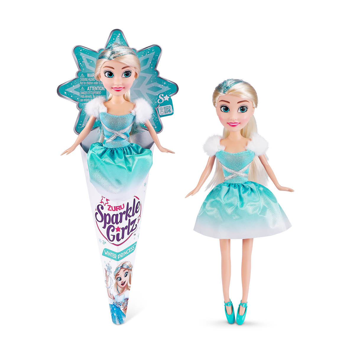 Sparkle Girlz Winter Princess Doll in Teal