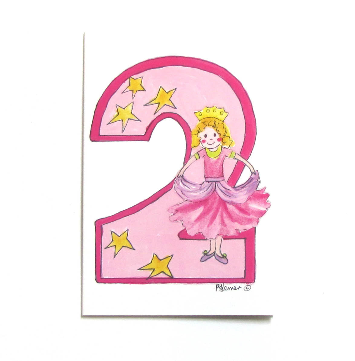 Age 2 - Princess Card