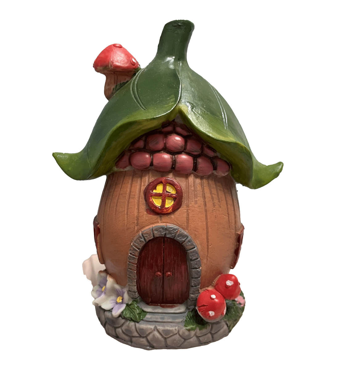 Fairy House with Green Leaf Roof