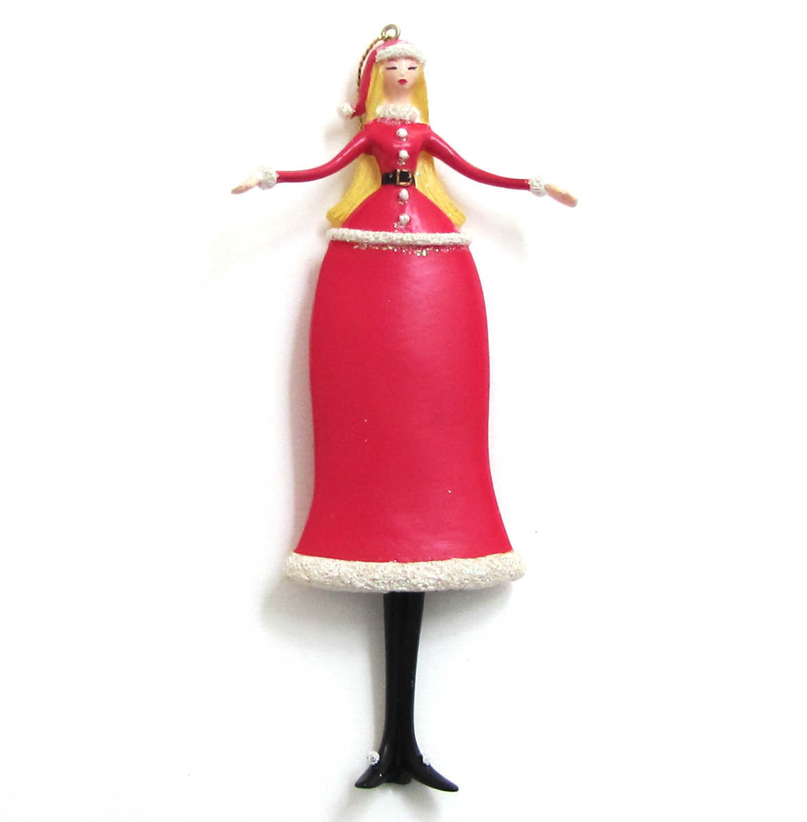 Christmas Masquerade Mrs Claus Ornament