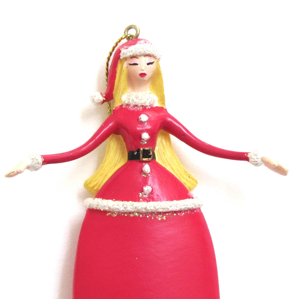 Christmas Masquerade Mrs Claus Ornament Arms Open