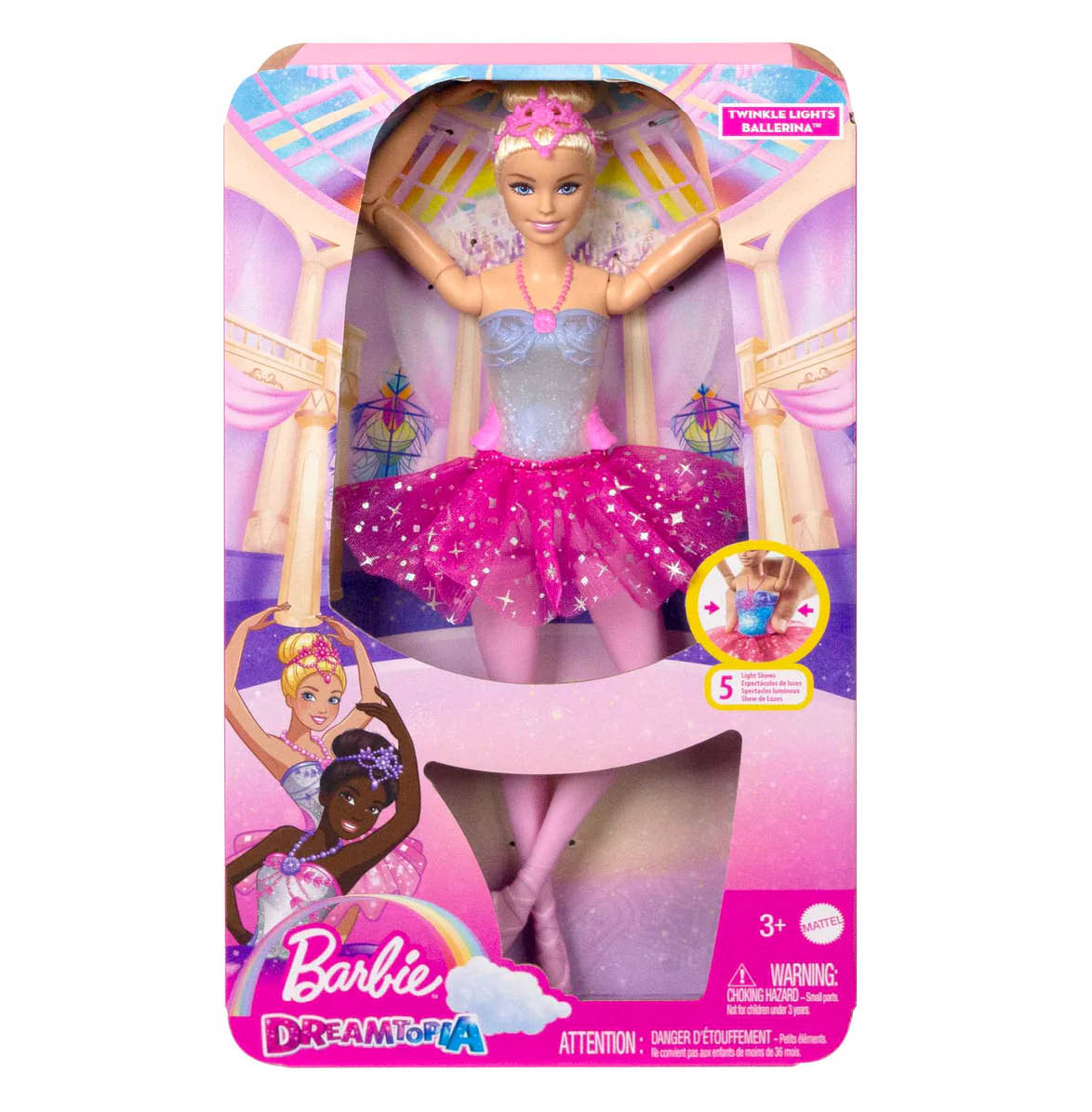 Barbie Dreamtopia Twinkle Lights Ballerina Doll in box