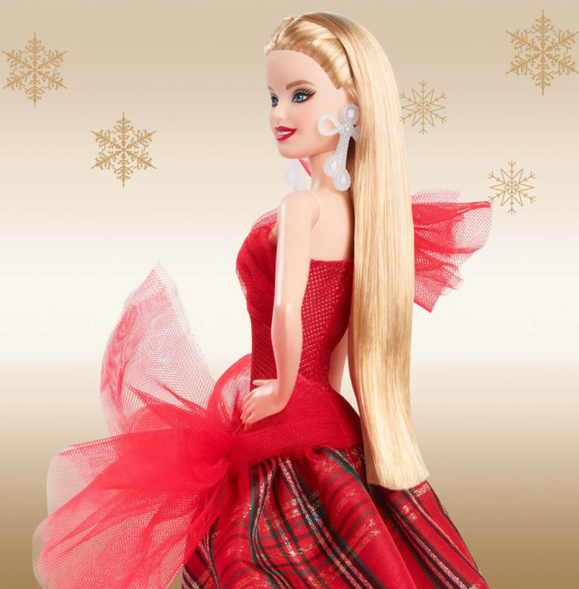 2024 Barbie Holiday Doll Side View