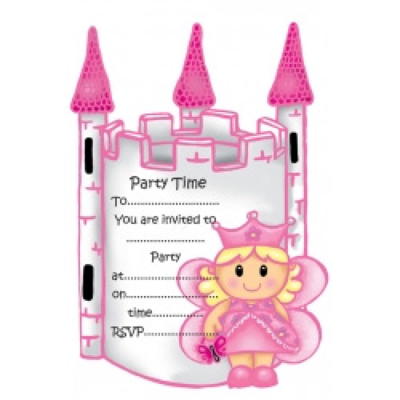 Fairy Princess Birthday Party Invitations