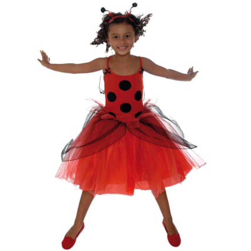 Fairy Kisses Red Lady Bug Dress Front