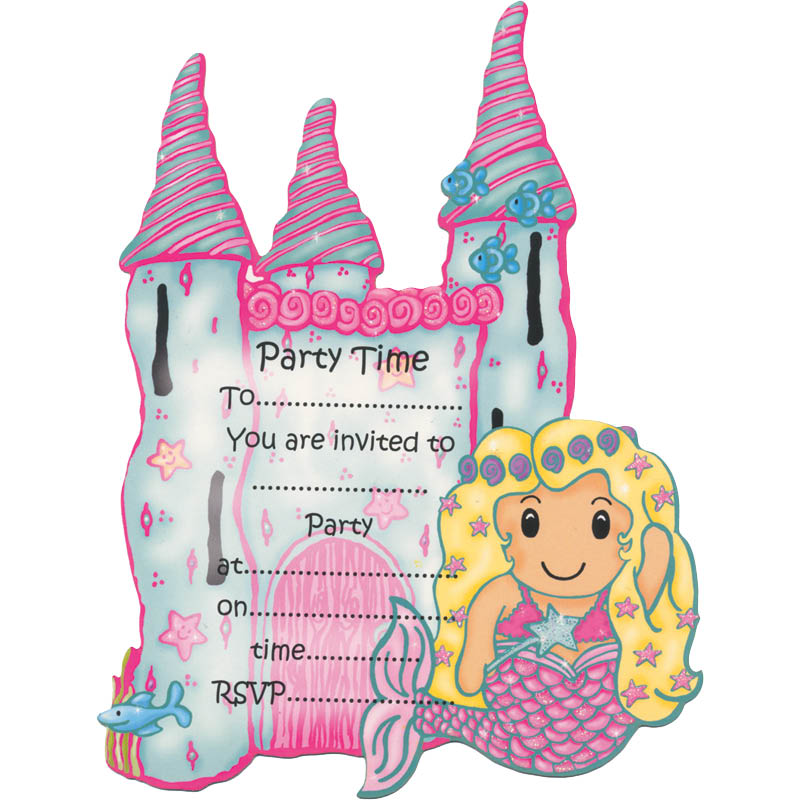 Mermaid Invitation for Party