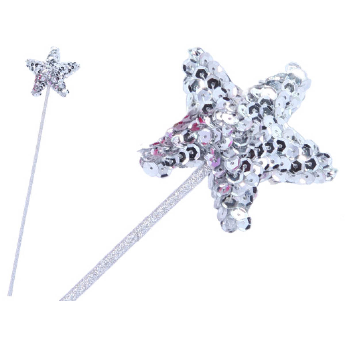 Fluffy Fairy Silver Wand