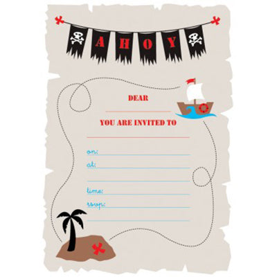 Pirate Party Invitations
