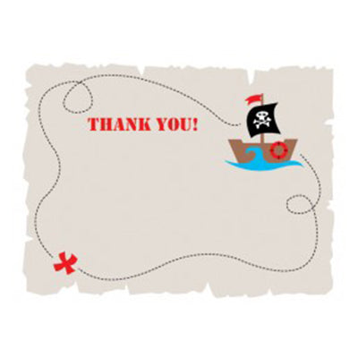 Pirate Party Thank You Cards