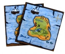 Pirate treasure Map Napkins