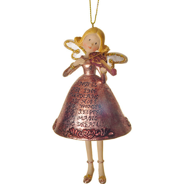 Angel With Violin Ornament