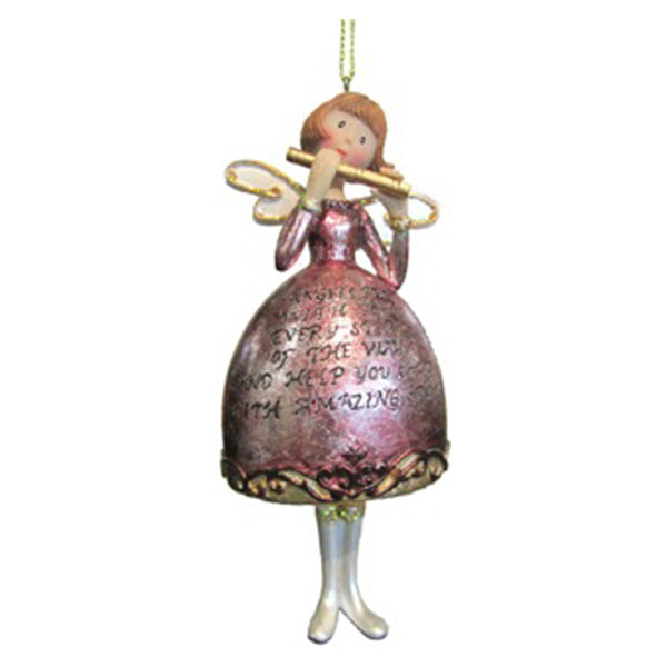 Angel With Flute Ornament